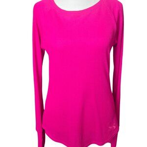 Under Armour Hot Pink Thermal long sleeve fitted shirt Women's size Medium